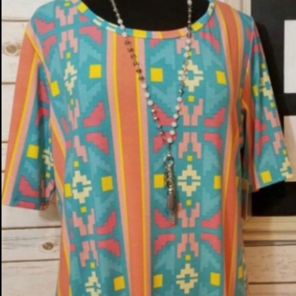 NEW•2X•AZTEC COTTONY SOFT SHEATH DRESS